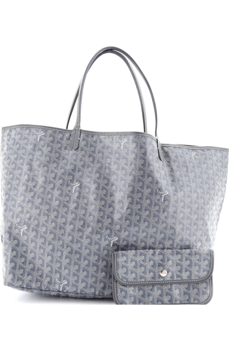 Pre-Owned Goyard Saint Louis Tote Coated Canvas GM, Alternate, color, Gray