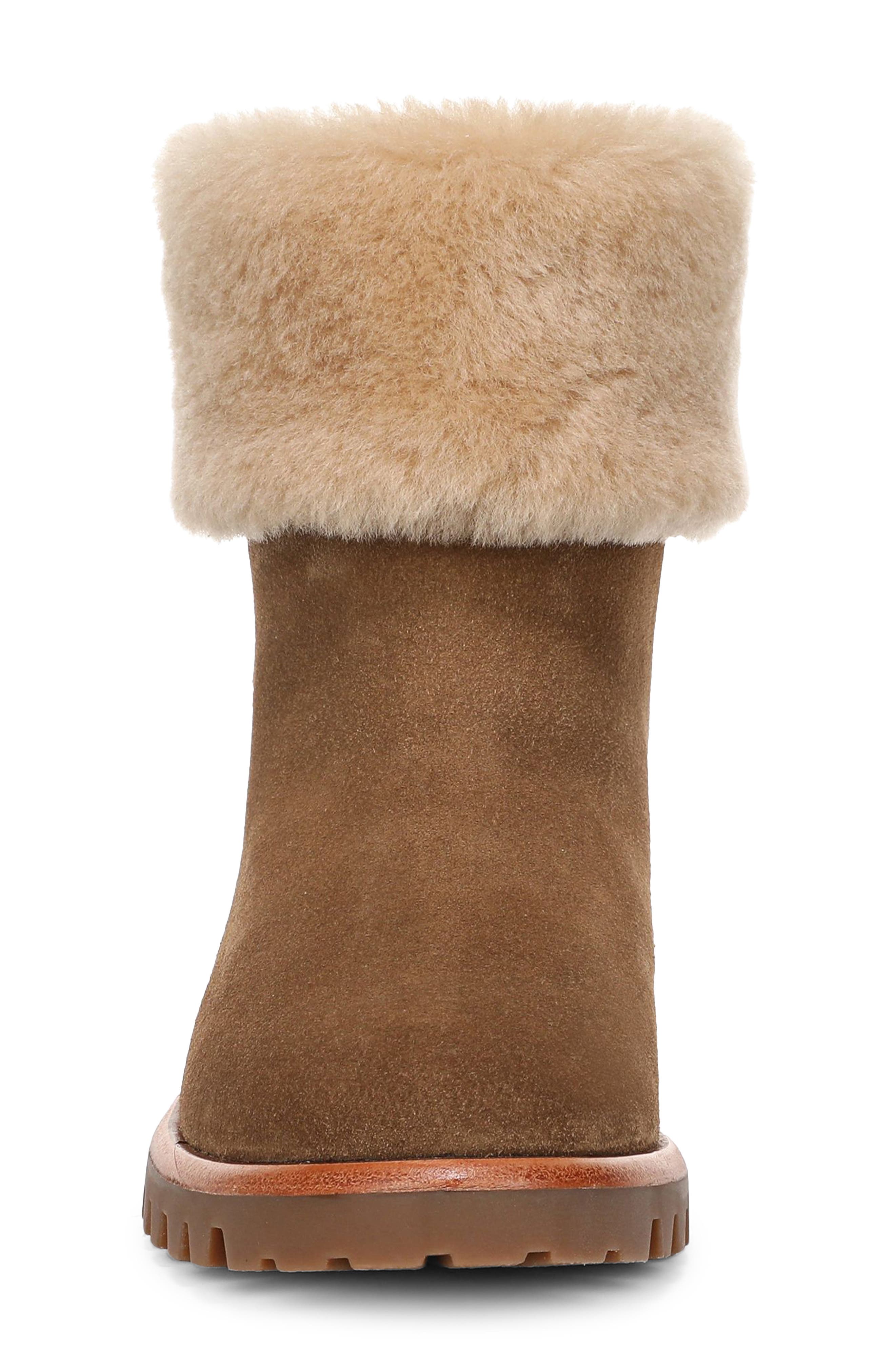 Cameron Genuine Shearling Boot, Alternate, color, ELMWOOD