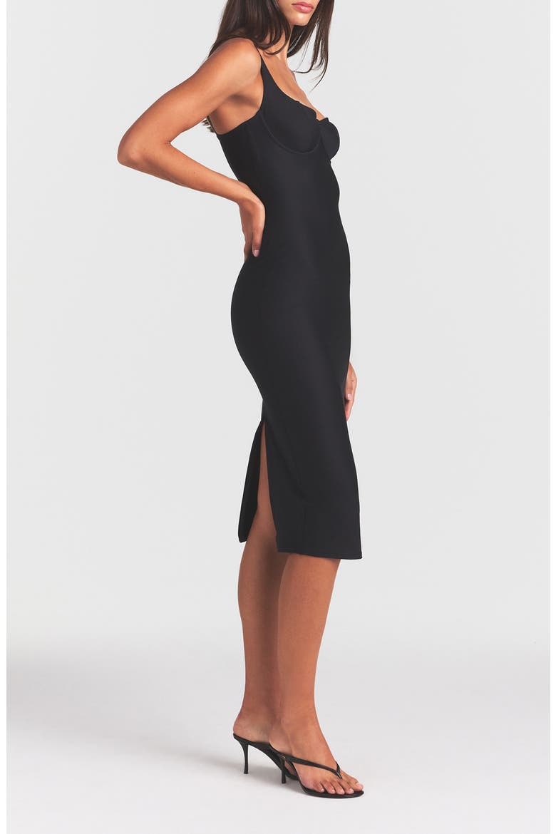 Body Midi Dress, Alternate, color, ONYX