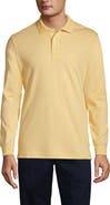 Lands' End School Uniform  Long Sleeve Interlock Polo Shirt