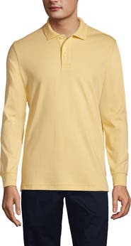 Lands' End School Uniform Long Sleeve Interlock Polo Shirt