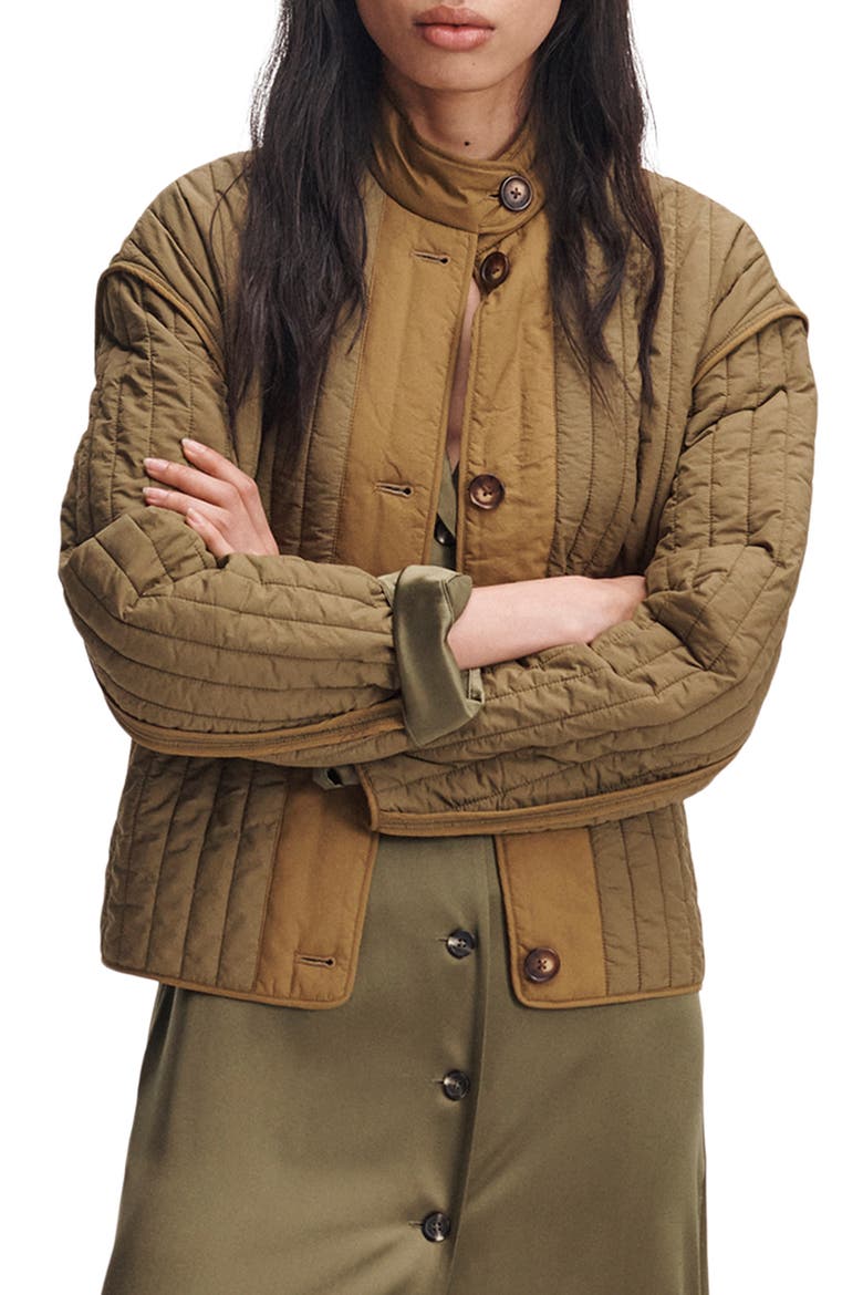 Vito Quilted Liner Jacket, Main, color, DARK OLIVE