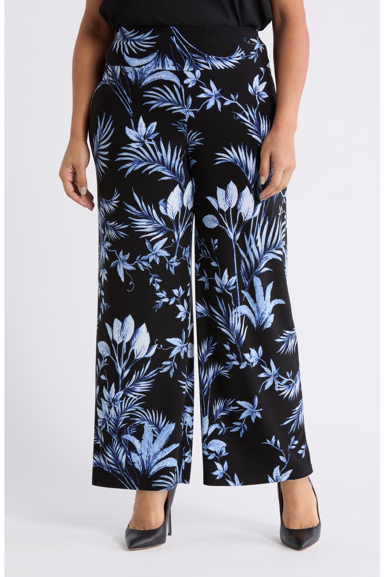 Pull-On Wide Leg Pants, Main, color, ANNE BLACK MULTI