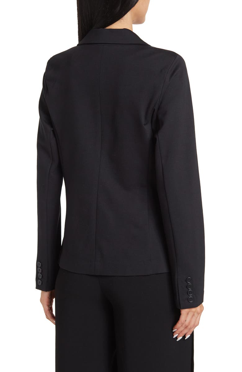 NORDSTROM RACK Essential Ponte Blazer, Alternate, color, Black