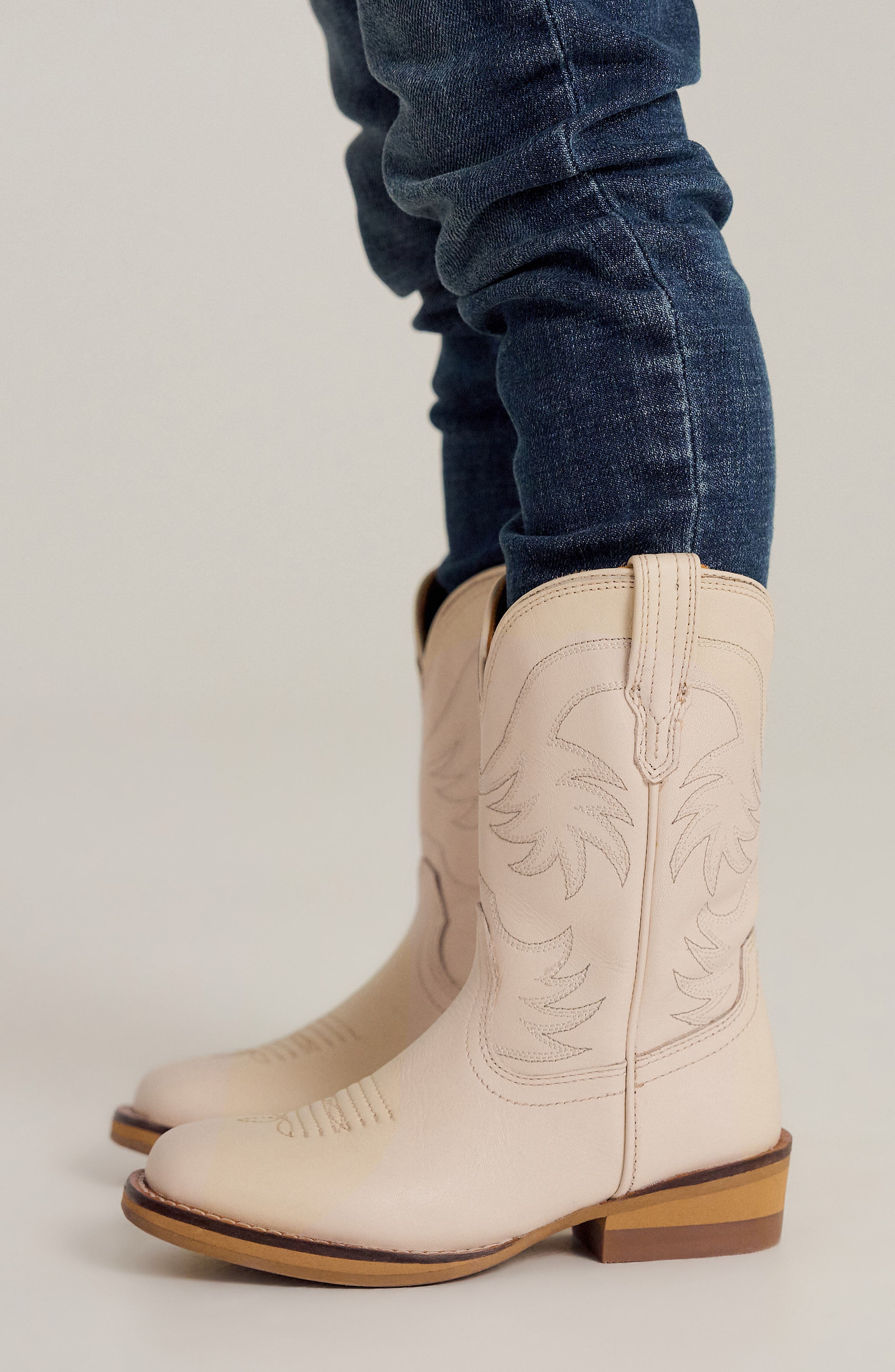 Tecovas Kids' The Annie Western Boot, Alternate, color, Bone