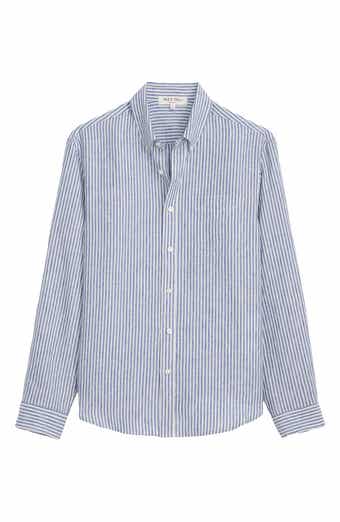 Mill Stripe Linen Button-Down Shirt
