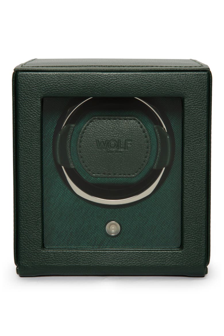 Cub Single Watch Winder with Cover, Main, color, GREEN