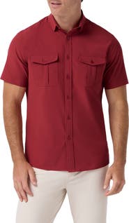 Mizzen+Main Leeward Tailgate Performance Short Sleeve Button Up Shirt