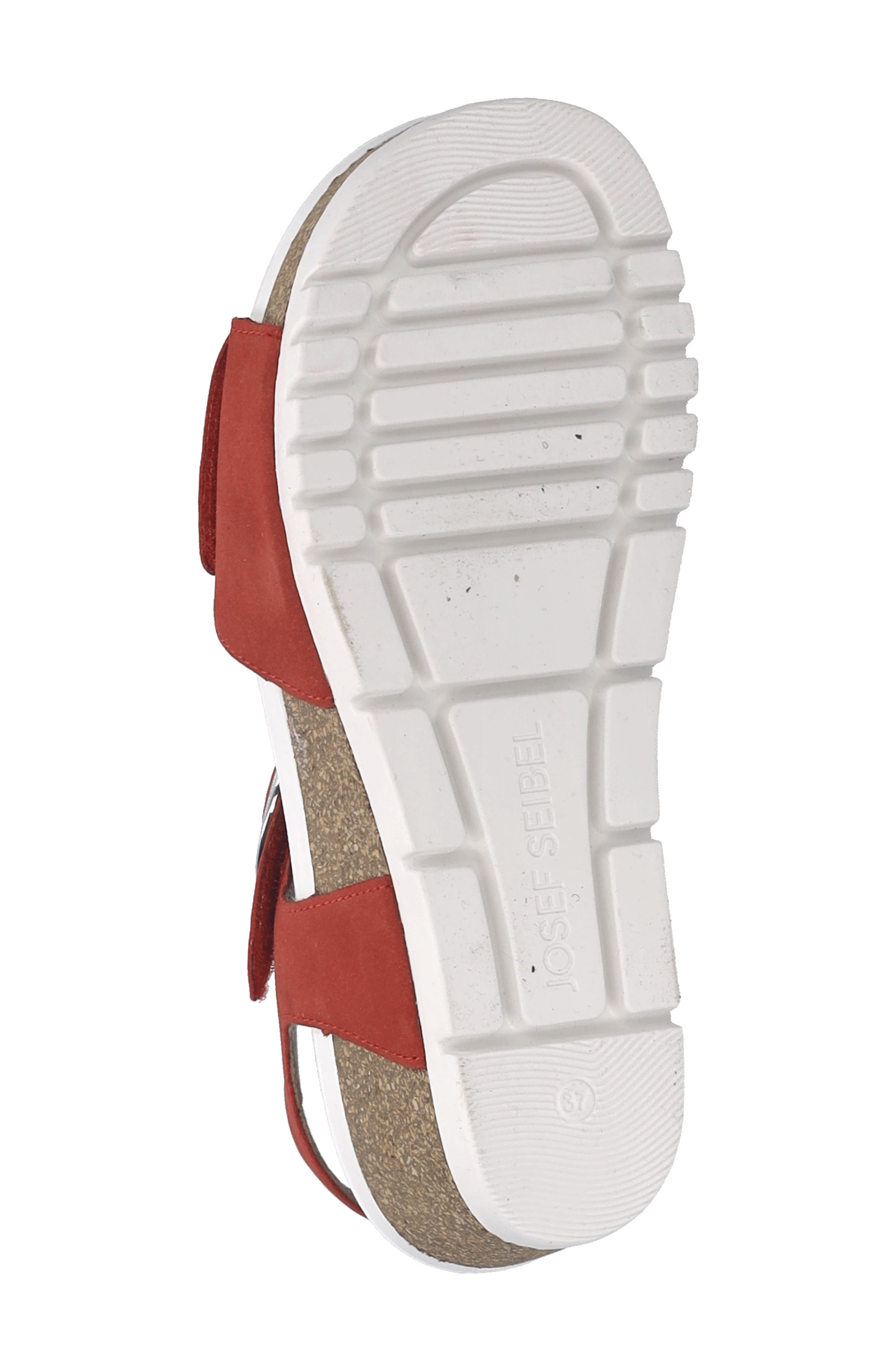 Quinn 16 Wedge Sandal, Alternate, color, RED NUBUCK