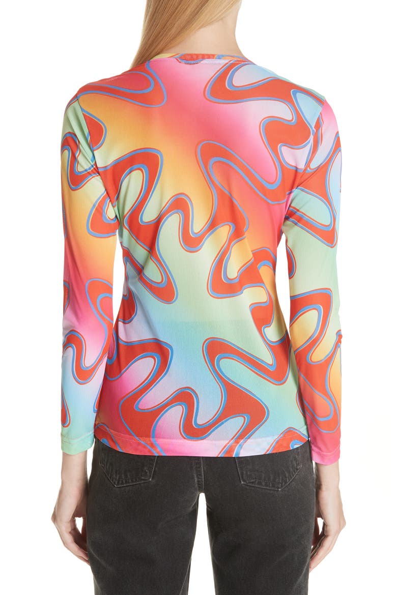Freddie Long Sleeve Mesh Tee, Alternate, color, WARP RAINBOW