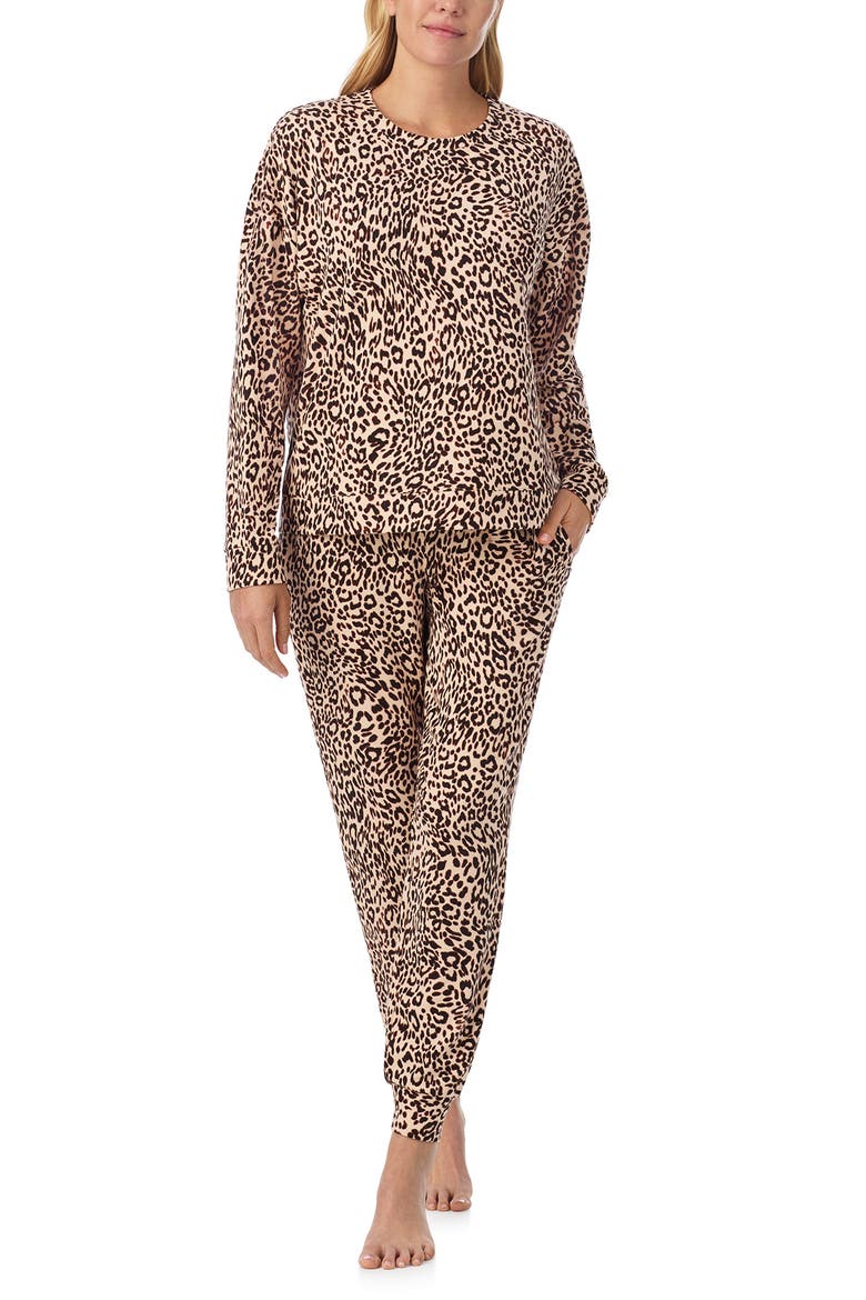 Long Pajamas, Main, color, BROWN PT