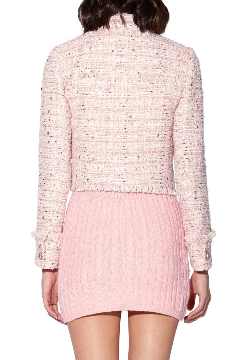 Alana Tweed Crop Jacket, Alternate, color, BLOSSOM TWEED