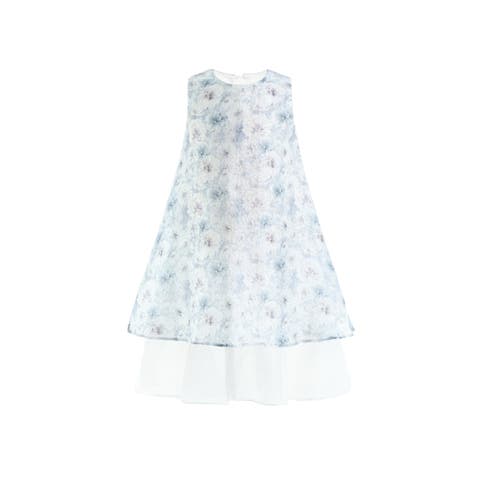 Floral Sleeveless Layered Dress (Toddler, Little Kid & Big Kid)