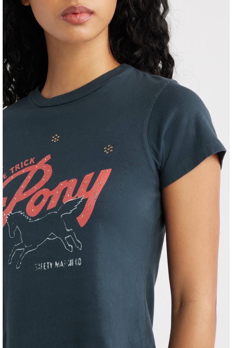 One Trick Pony Shrunken Graphic T-Shirt, Alternate, color, VINTAGE BLACK