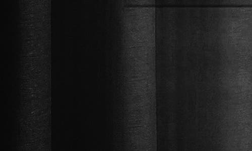 Dainty Home Sheer Set Of 2 Panel Curtains In Black
