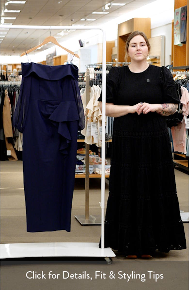 Off the Shoulder Cocktail Dress, sales video thumbnail