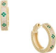 Juvell Cubic Zirconia Huggie Hoop Earrings