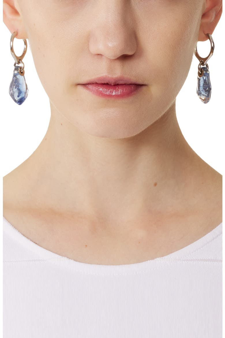 Aurore Hoop Earrings, Alternate, color, Blue/Transparent