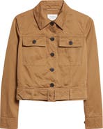 Saint Laurent Crop Cotton Serge Jacket