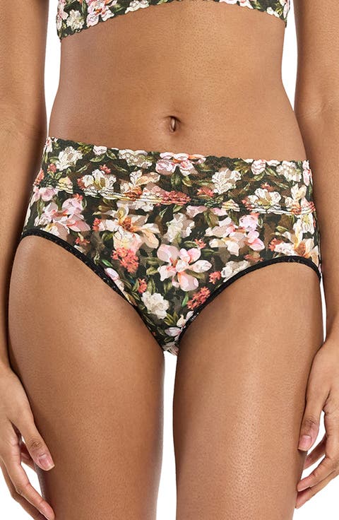 Print Lace Briefs