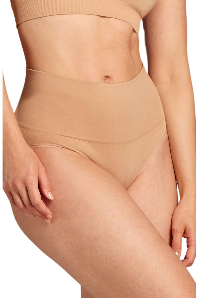 Sculpt High Waist Shaping Brief, Main, color, Taupe