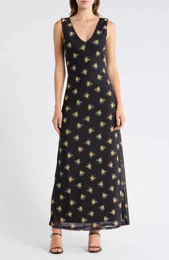 AFRM LOS ANGELES Earhart Sleeveless Mesh Maxi Dress