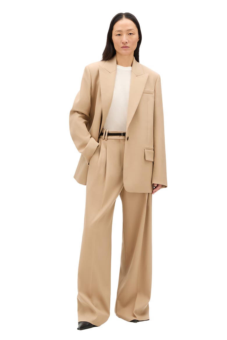 Wool Oversized Tailored Jacket, Alternate, color, Camel