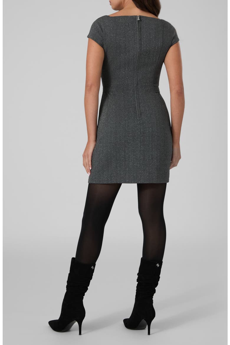 Bertha Sweetheart Neck Minidress, Alternate, color, OPEN GREY