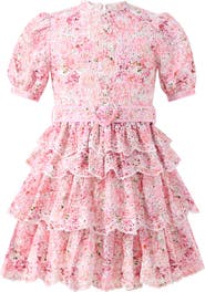 Marlo Kids Julietta Cotton Embroidered Mini Dress