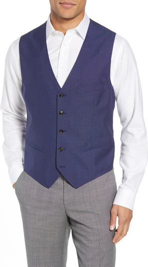 NWT $235 TED BAKER BLUE CHECK 2024 VEST 40R