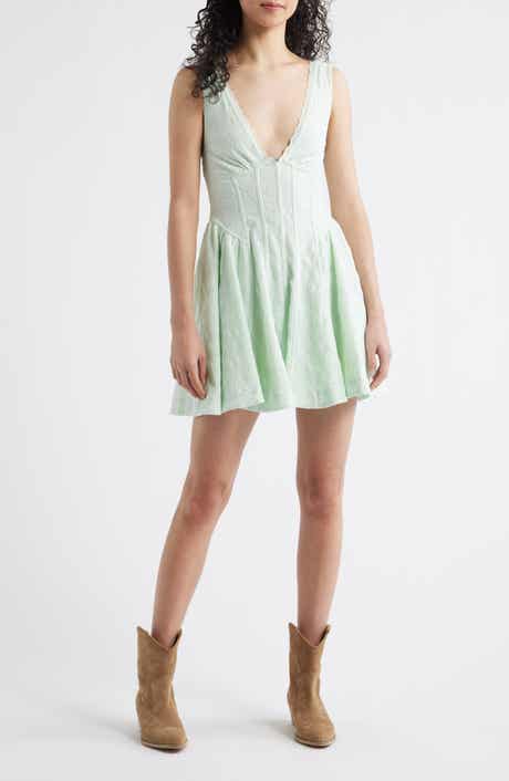Can't Help It Eyelet Embroidered Minidress