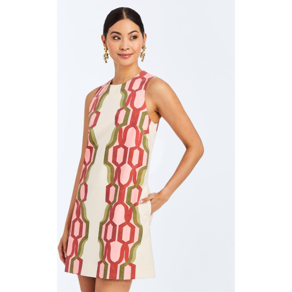 Mestiza New York Fiona Shift Mini Dress In Multi