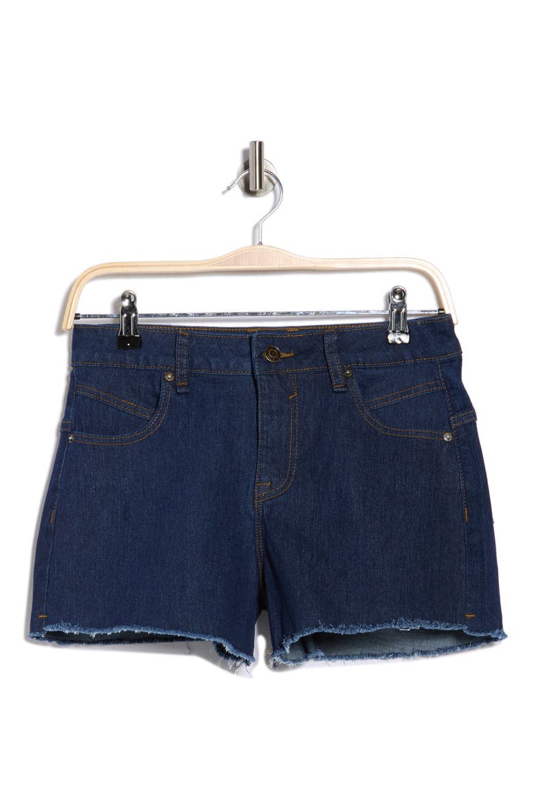 Seam Detail Cutoff Denim Shorts, Alternate, color, RINSE