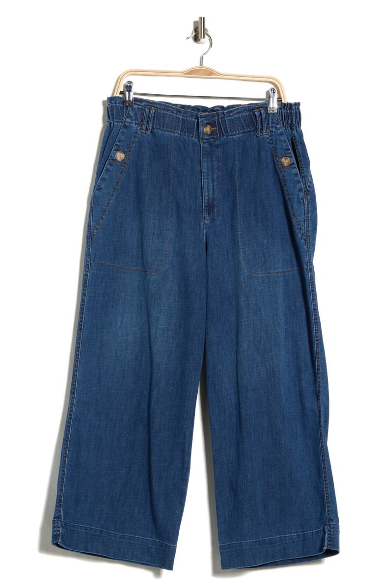 Democracy Cropped Wide Leg Jeans, Main, color, Denim