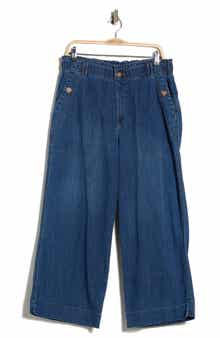 Cropped Wide Leg Jeans