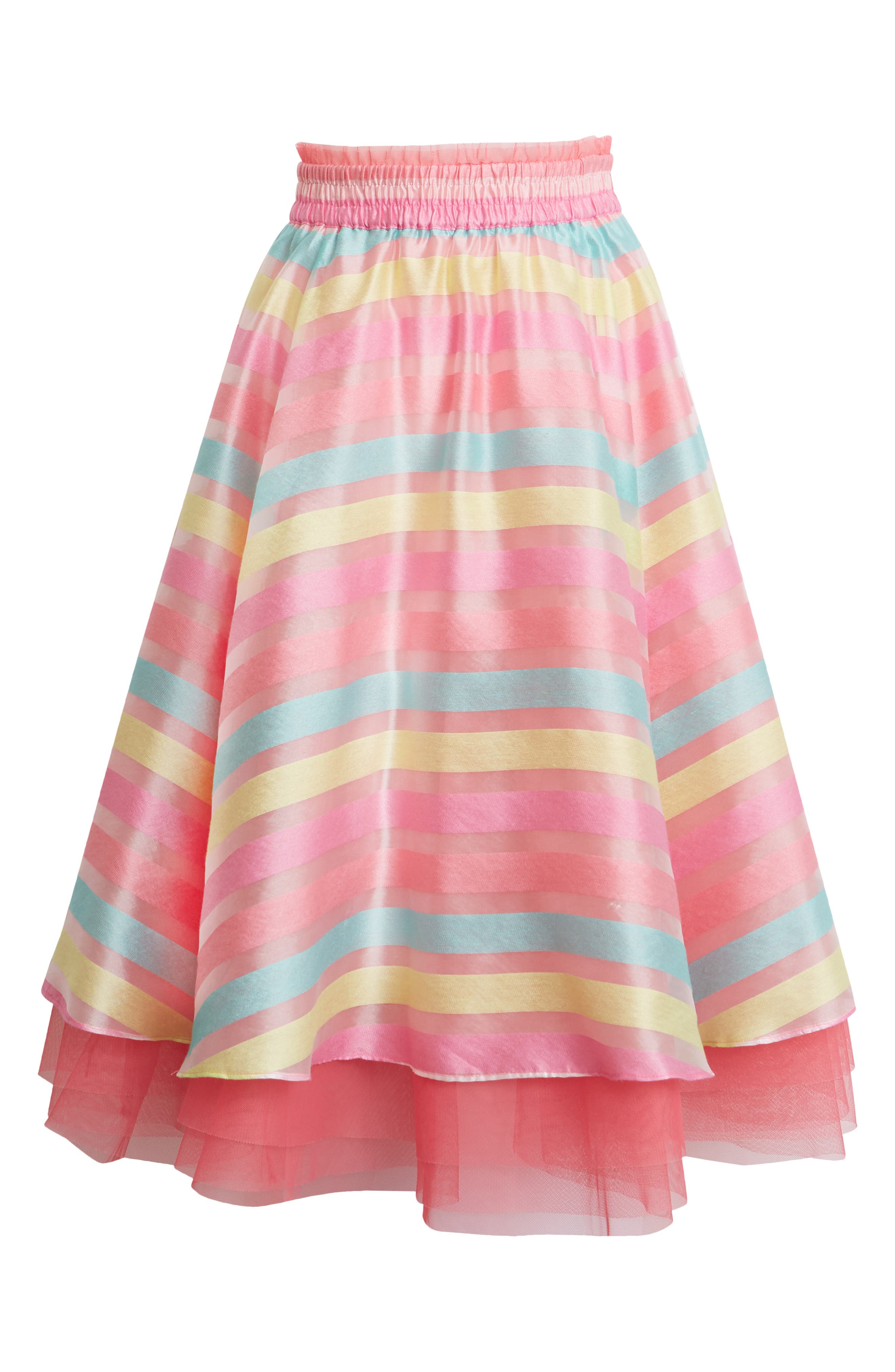 Halogen® x Atlantic-Pacific Stripe Organza Skirt (Women) | Nordstromrack