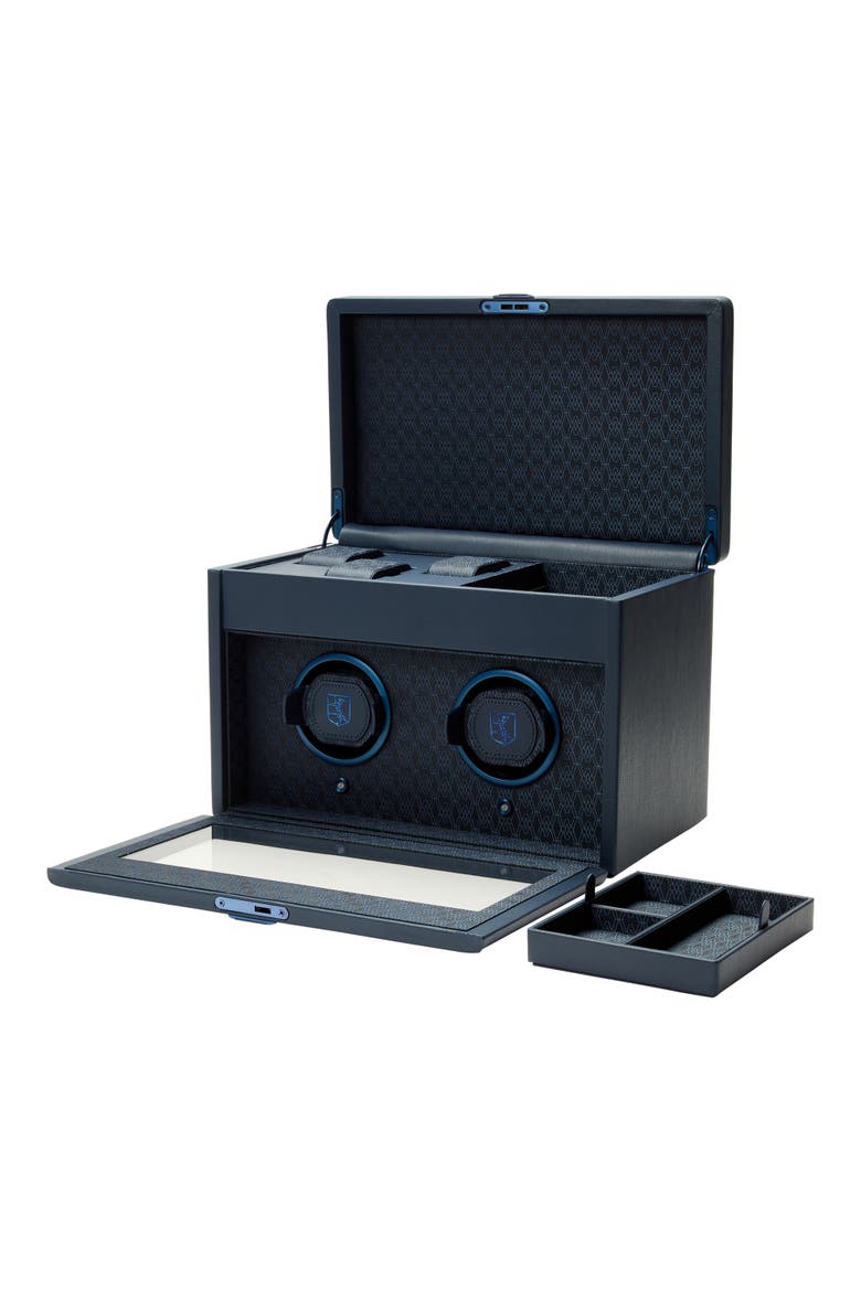 Earth Double Watch Winder, Alternate, color, Earth Midnight Blue