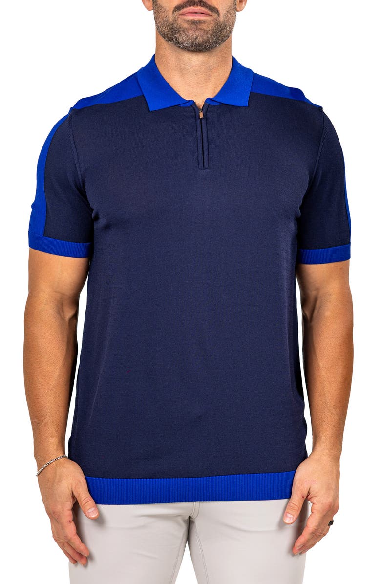 Maceoo Marthy Blue Polo, Main, color,