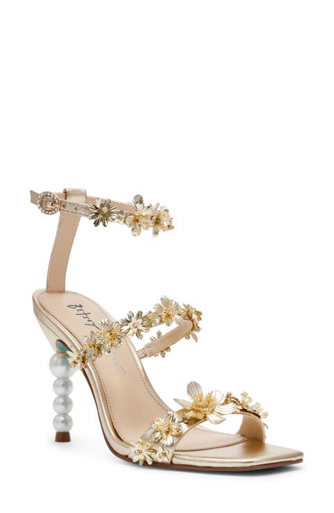Lorra Sequin Ankle Strap Sandal (Women)