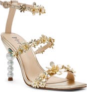 Betsey Johnson Lorra Sequin Ankle Strap Sandal