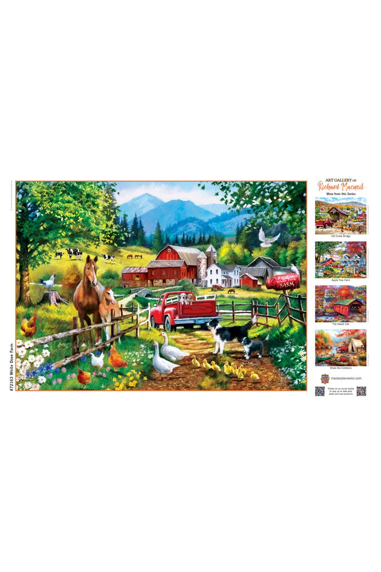 White Dove Farm 1000 Piece Jigsaw Puzzle, Alternate, color, Multicolor