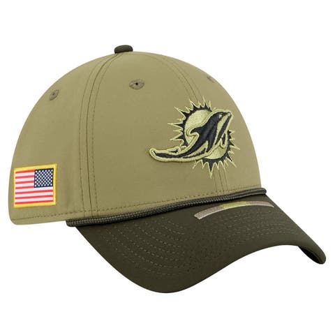 Men's New Era  Green Miami Dolphins 2025 Salute to Service 39THIRTY Flex Hat