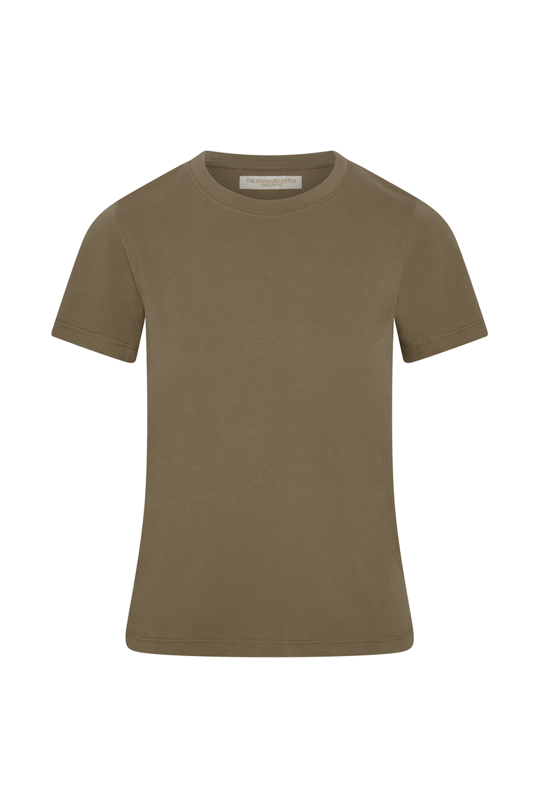 The Organic Cotton Crew Tee, Alternate, color, Mocha