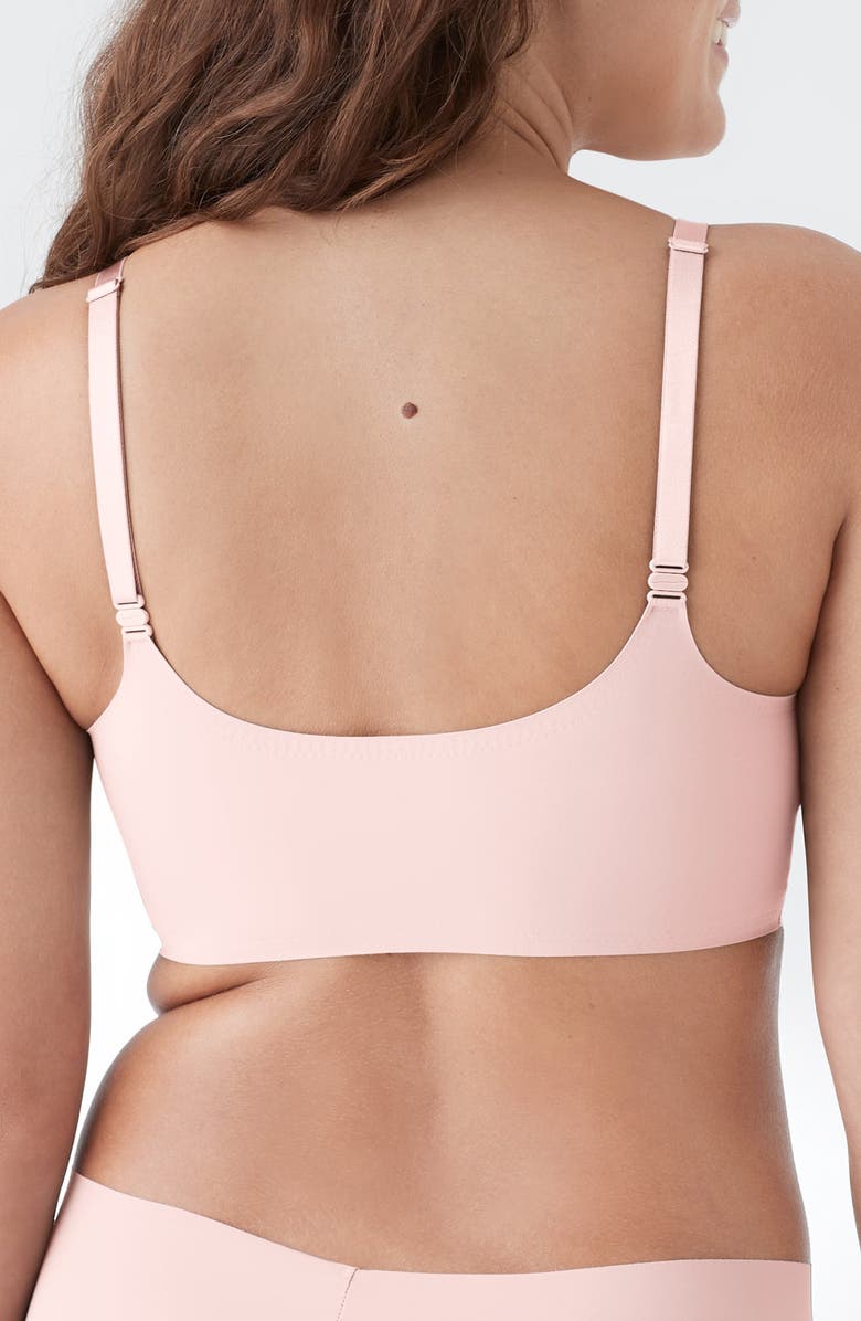 True & Co The True Body Triangle Convertible Strap Bralette, Alternate, color, Peony