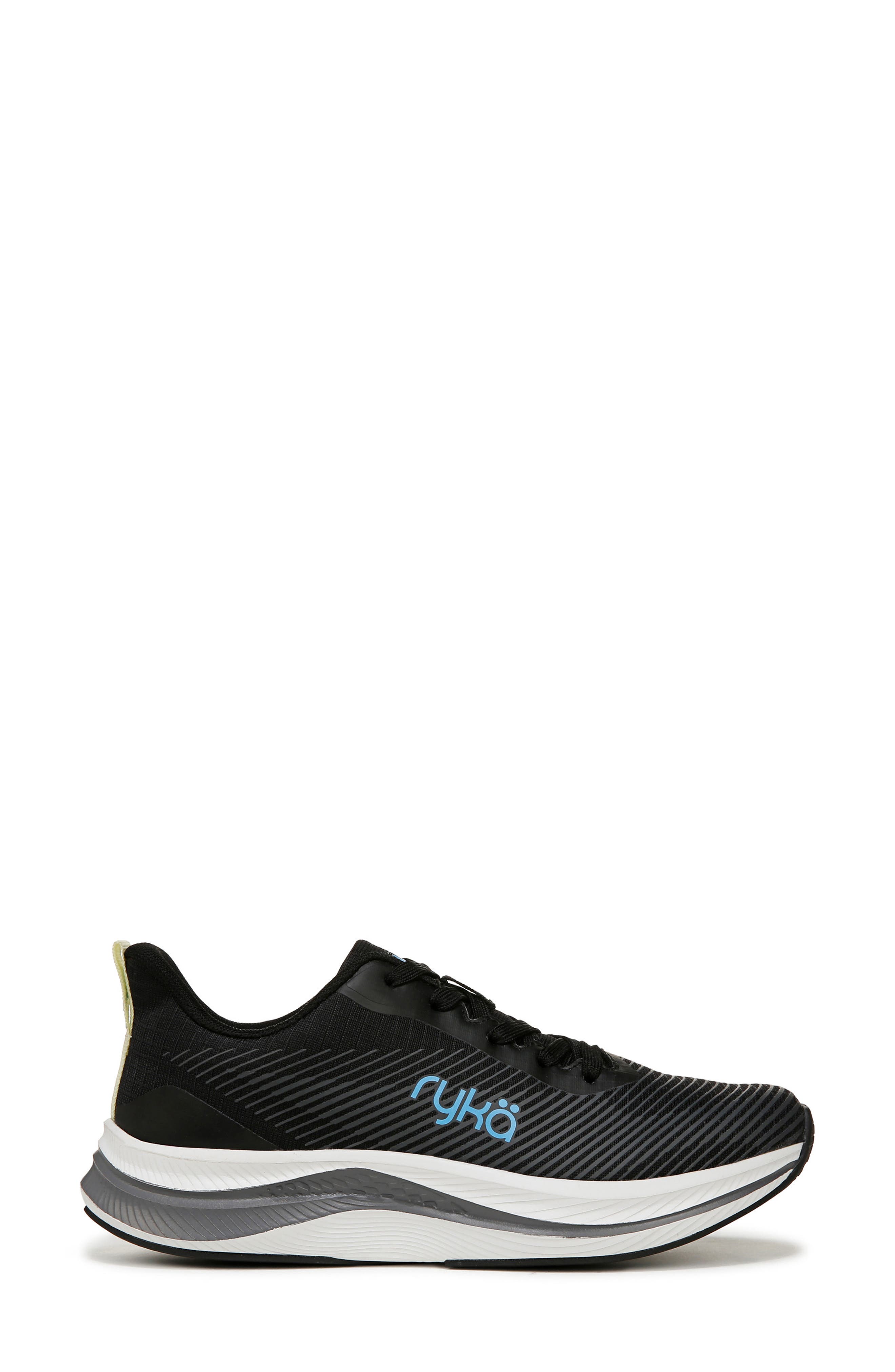 Rykä Genuine Walking Sneaker, Alternate, color, Black Fabric