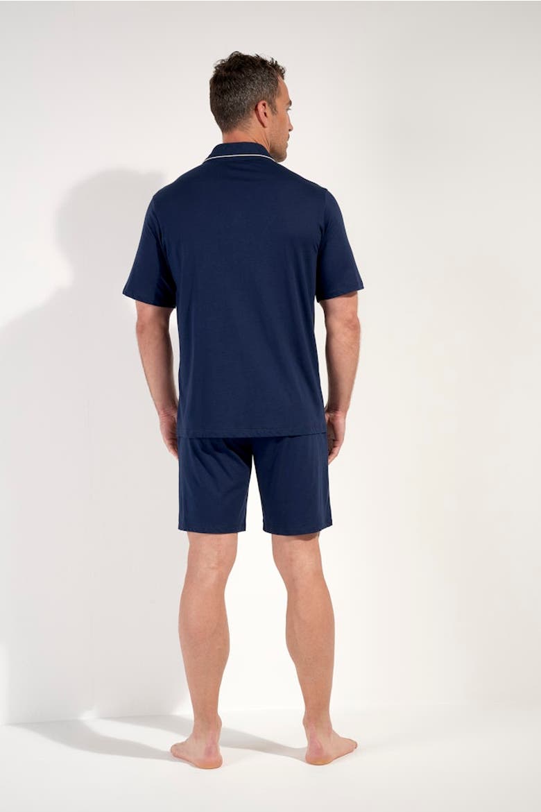 Rafael Short Pajama Set, Alternate, color, Navy