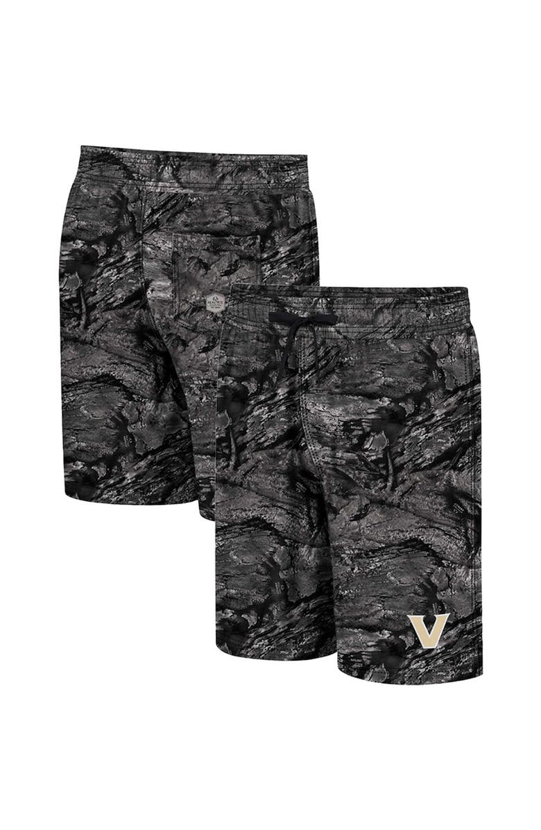 COLOSSEUM Men's Colosseum Charcoal Vanderbilt Commodores Realtree Aspect Ohana Swim Shorts, Main, color, 