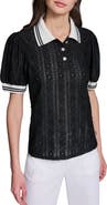 KARL LAGERFELD PARIS Contrast Collar Sweater