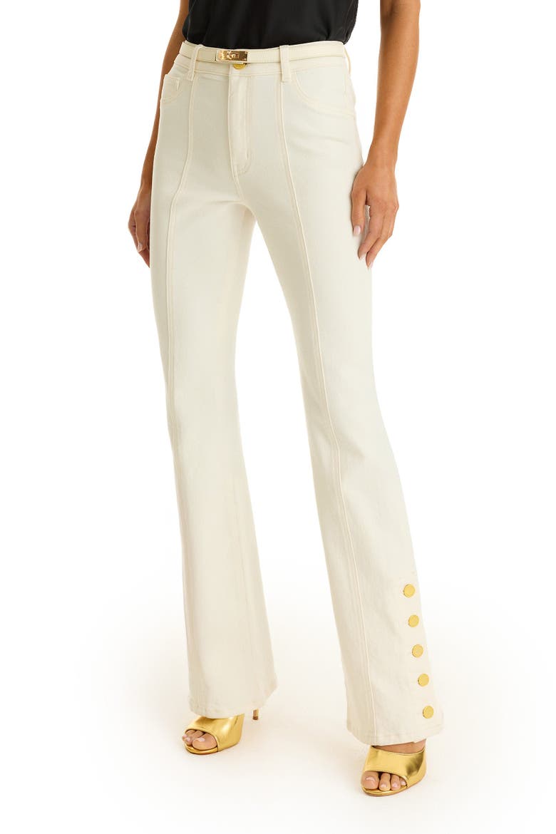 Veronica Button Jean, Alternate, color, ivory