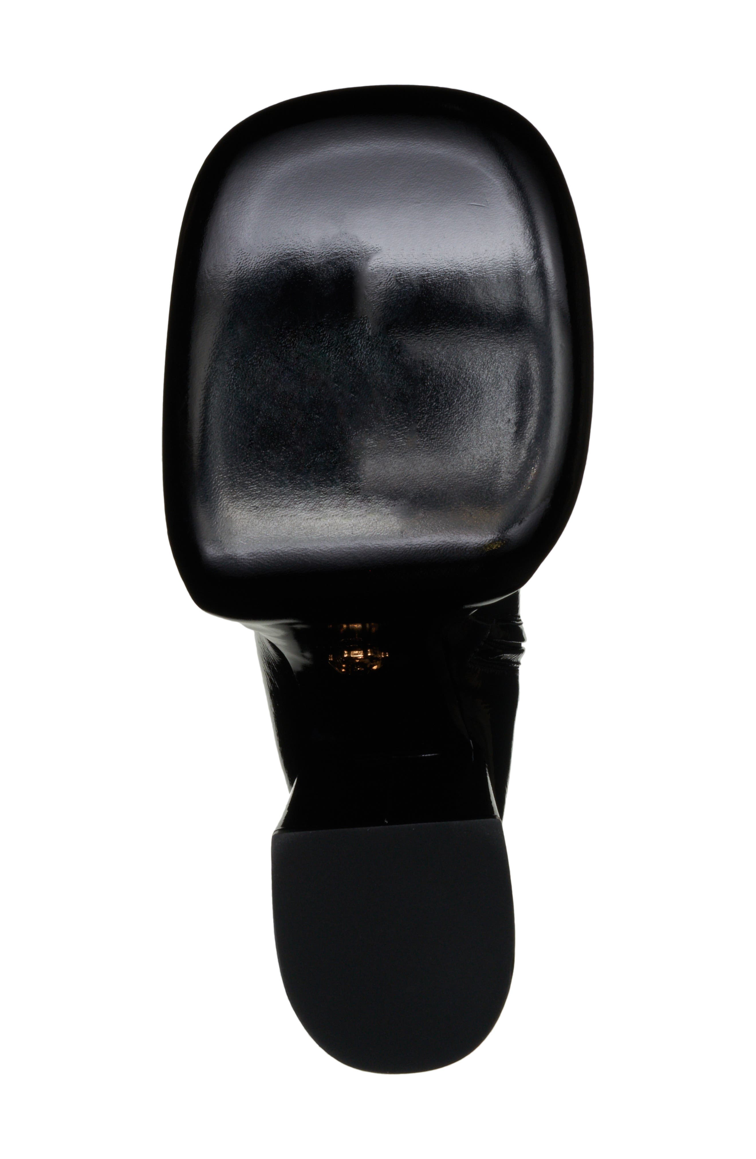 Versace Patent Leather Platform Bootie, Alternate, color, 
